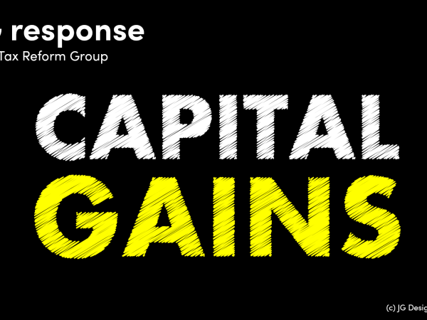 Image with the word capital gains written on it