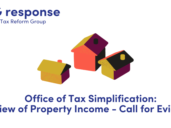 LITRG response - Office of Tax Simplification: Review of Property Income - Call for Evidence. Illustration of three houses.