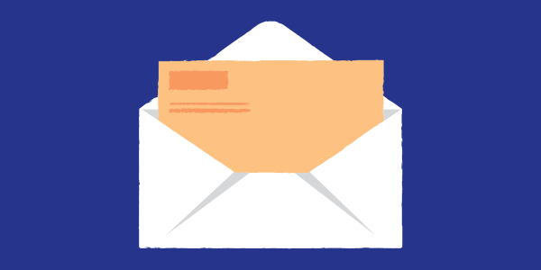 letter in an envelope