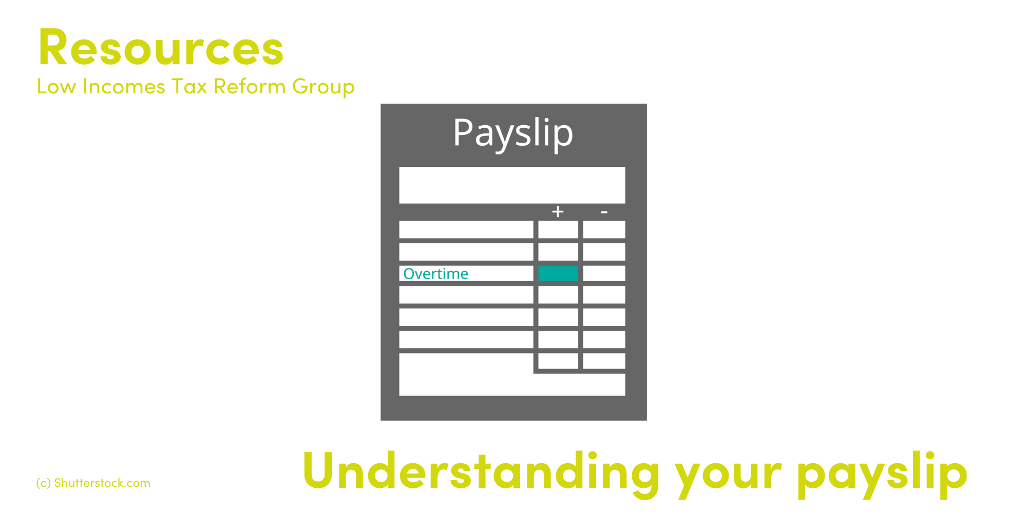 Understanding your payslip | Low Incomes Tax Reform Group
