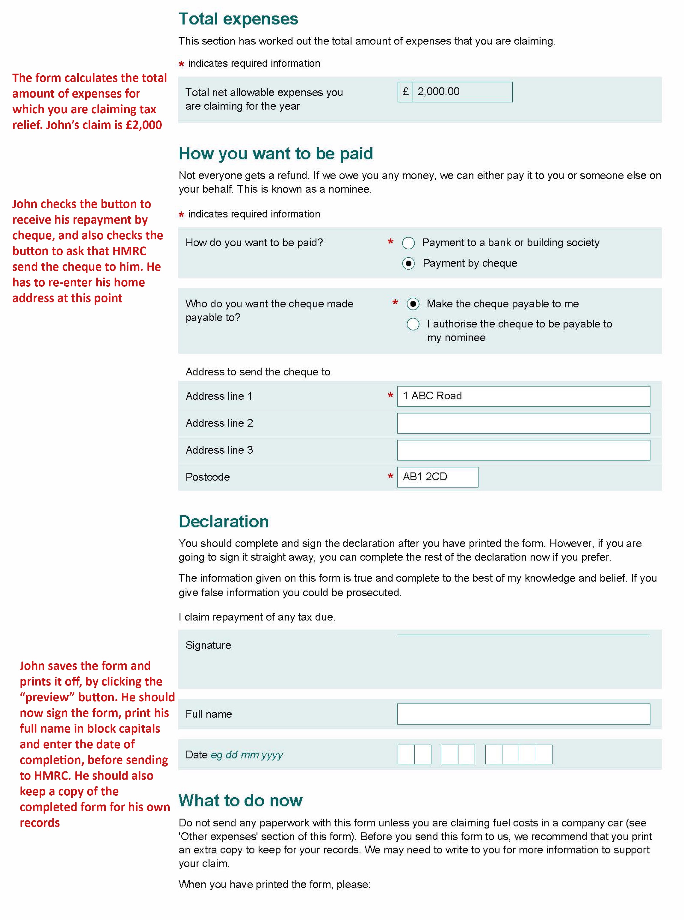P87 Tax Relief Form Printable - Printable Forms Free Online