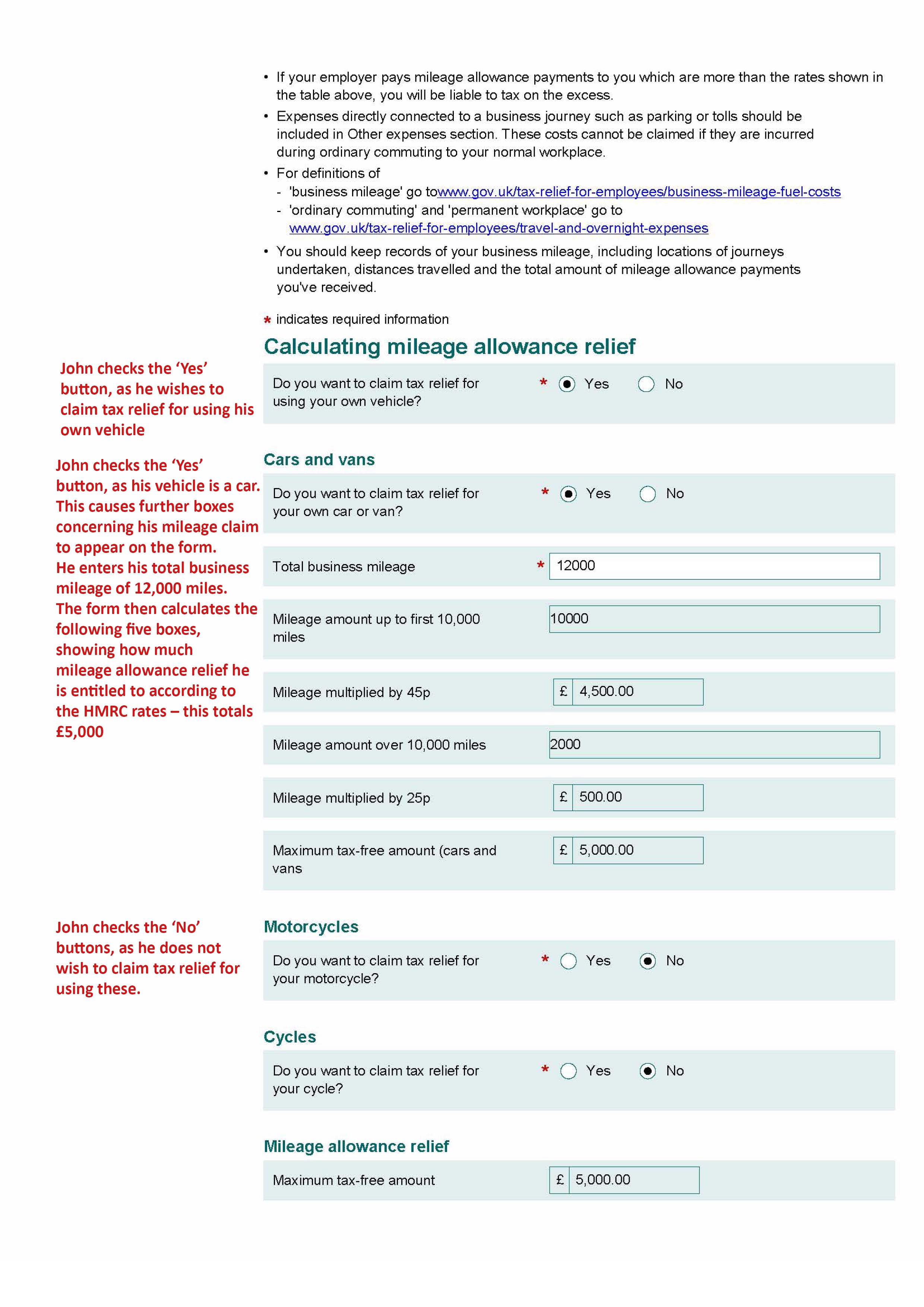 form p87 claim for tax relief for expenses of employment low
