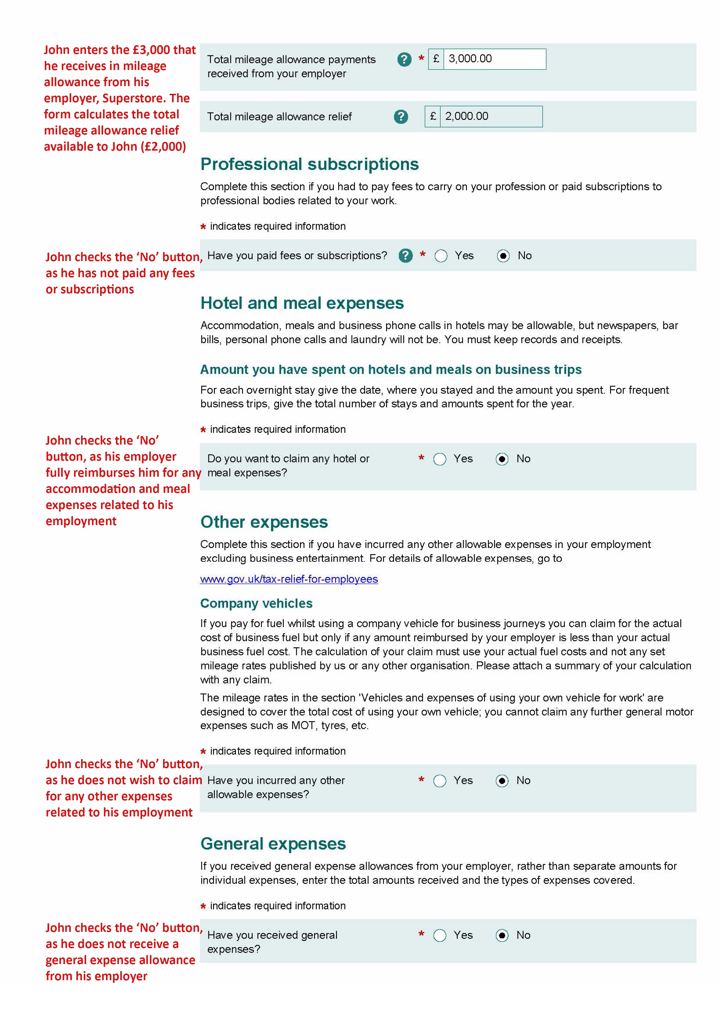 Form P87 - Claim for tax relief for expenses of employment ...