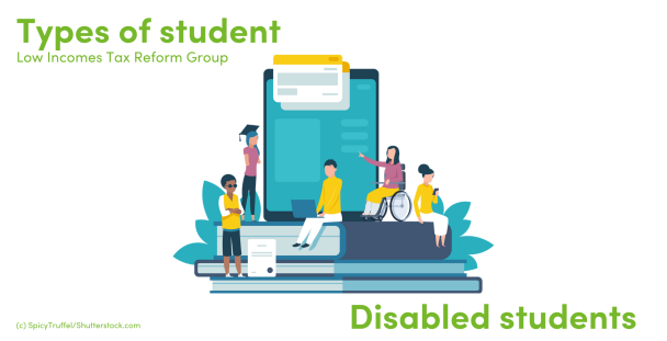 Illustration of students with disabilities Illustration of students with disabilities