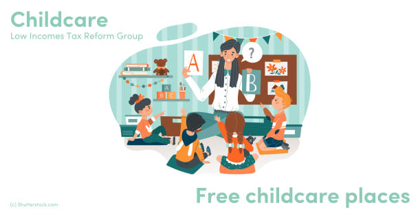 Illustration of a woman and a group of children Illustration of a woman and a group of children