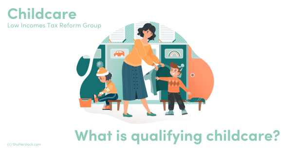 Illustration of a woman and two children Illustration of a woman and two children