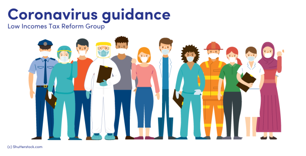 Illustration of a group of people wearing face masks Illustration of a group of people wearing face masks