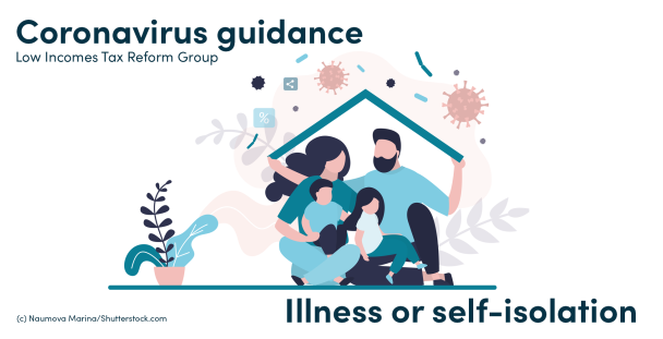 Illustration of a family under a roof shielding from germs outside Illustration of a family under a roof shielding from germs outside