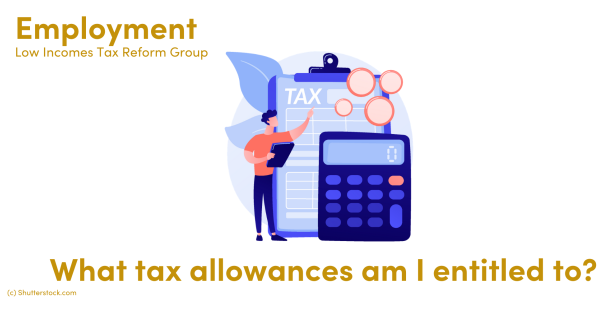 Illustration of a man next to a tax document, calculator and coins Illustration of a man next to a tax document, calculator and coins