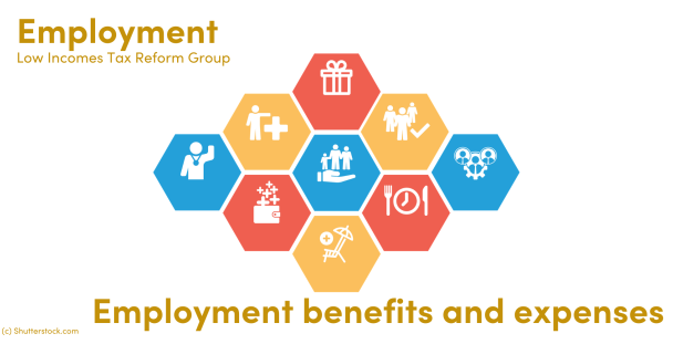 Illustration of icons show various company benefits such as holiday insurance and meals Illustration of icons show various company benefits such as holiday insurance and meals