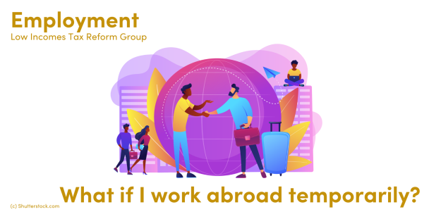 Illustration of people standing around and in front of a globe Illustration of people standing around and in front of a globe