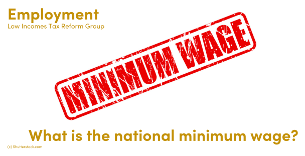 Illustration of the words minimum wage