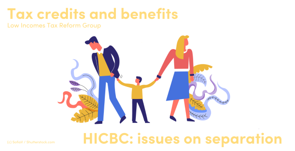 Illustration of a couple with their backs to each other holding the hands of a child Illustration of a couple with their backs to each other holding the hands of a child
