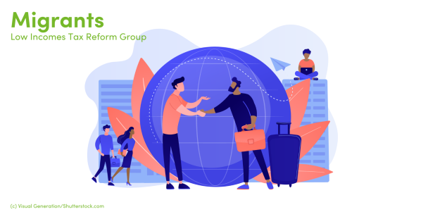 Illustration of people interacting around the world Illustration of people interacting around the world