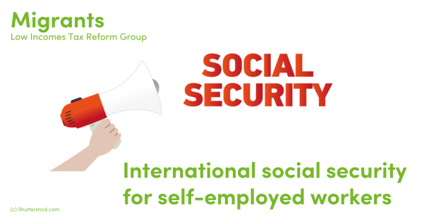 Illustration of a loud speaker and the words social security Illustration of a loud speaker and the words social security