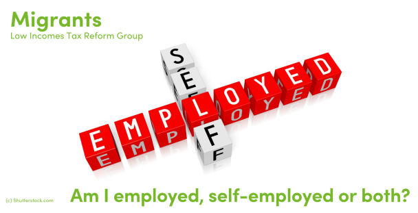 Illustration of the words self and employed