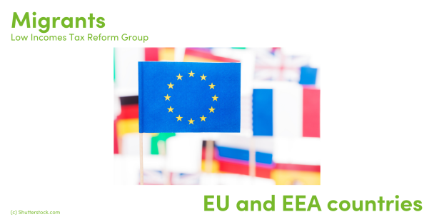 Illustration of the EU flag and various other flags