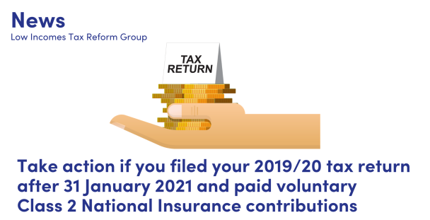 Illustration of a hand holding a pile of coins and a sign saying tax return Illustration of a hand holding a pile of coins and a sign saying tax return