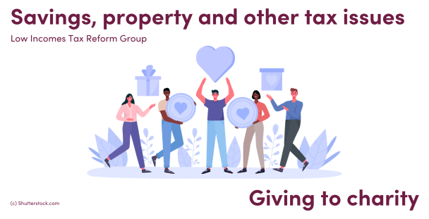 Illustration of people holding gifts and coins Illustration of people holding gifts and coins