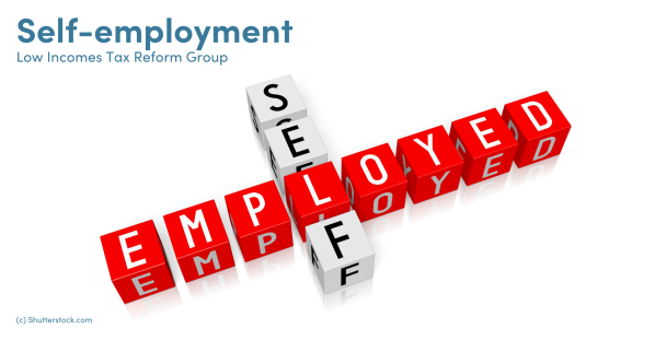Illustration of the words self and employed Illustration of the words self and employed