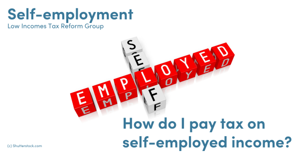 Illustration of the words self-employed Illustration of the words self-employed