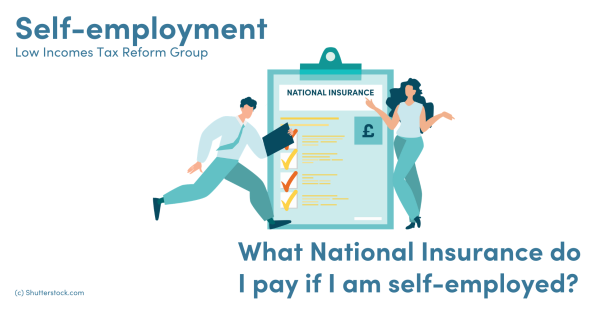 Illustration of a man and woman next to a clipboard about National Insurance