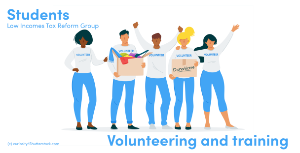 Illustration of volunteers Illustration of volunteers
