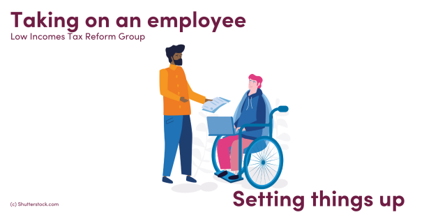 Illustration of two men, one in a wheelchair Illustration of two men, one in a wheelchair