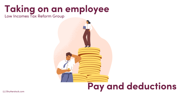 Illustration of a woman on top of a pile of coins with a man below with a smaller pile of coins Illustration of a woman on top of a pile of coins with a man below with a smaller pile of coins