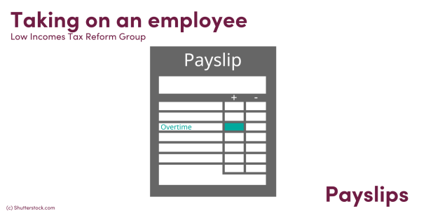 Illustration of a payslip Illustration of a payslip