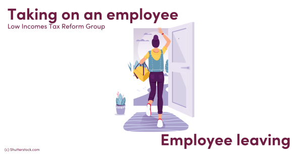 Illustration of a woman walking out of a door Illustration of a woman walking out of a door