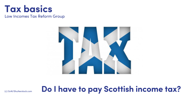 Illustration of the word tax with the Scottish flag over it Illustration of the word tax with the Scottish flag over it