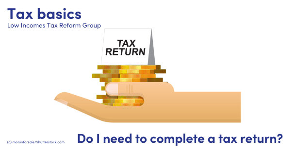 Illustration of a hand, coins and a tax return sign Illustration of a hand, coins and a tax return sign