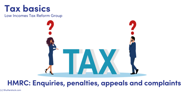 Illustration of a man and woman next to the word tax with question marks over their heads