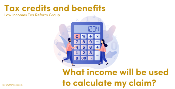 Illustration of people next to a calculator