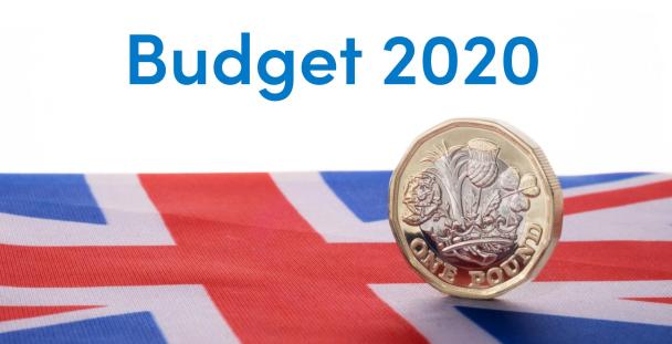 Pound coin on Union Jack flag representing the 2020 Budget Pound coin on Union Jack flag representing the 2020 Budget