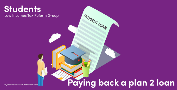 Illustration of a student in front of a graduation cap and a student loan document Illustration of a student in front of a graduation cap and a student loan document