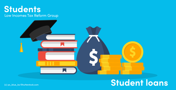 Illustration of books, mortar board and coins Illustration of books, mortar board and coins