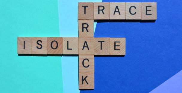 Image of letters spelling trace track and isolate Image of letters spelling trace track and isolate