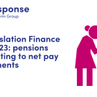 LITRG Response: Draft legislation Finance Bill 2022 / 23: Pensions relief relating to net pay arrangements. Illustration of two older people holding hands, with the man using a walking stick.