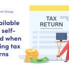 NEWS: Help available for the self-employed when completing tax returns. image of a lady sat at a desk completing her tax return 