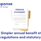 Illustration of a pension statement