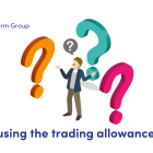 Man surrounded by question marks