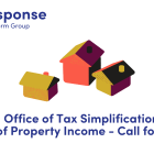 LITRG response - Office of Tax Simplification: Review of Property Income - Call for Evidence. Illustration of three houses.