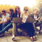 students in a group