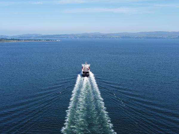 a boat leaving the UK 