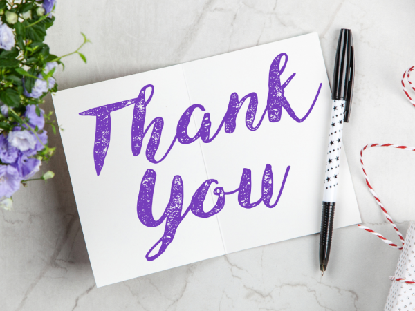 Thank you note