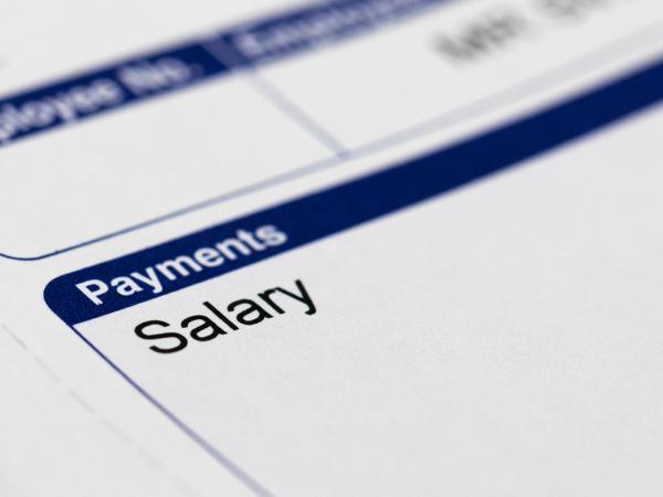 A payslip showing the word 'SALARY'. 
