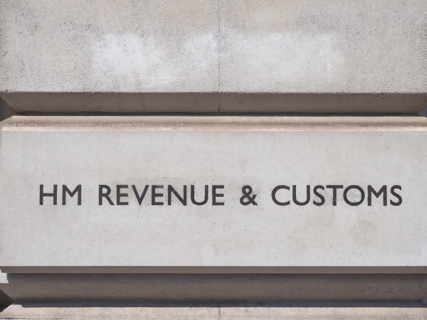 'HM REVENUE & CUSTOMS' signage on a building