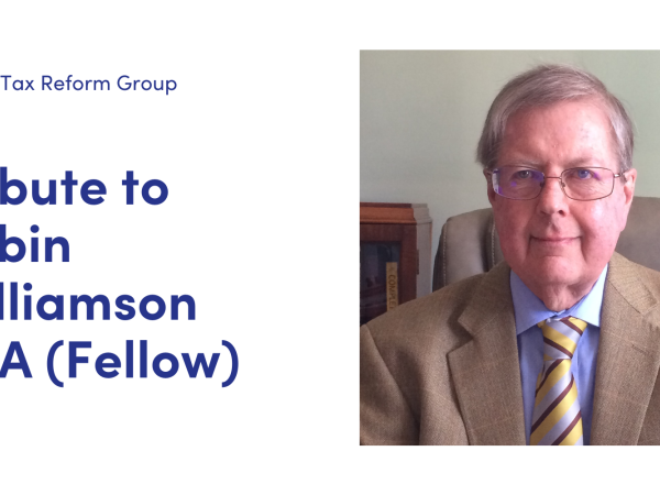 News - Tribute to Robin Williamson CTA (Fellow) - with photo of Robin Williamson.